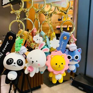 Cartoon Fashion KeyChain Key Buckle Man Woman Loves Car Swork Bags ручной работы из кулонных аксессуаров для семейных кукол James. 6 Классические стили YSK413-418