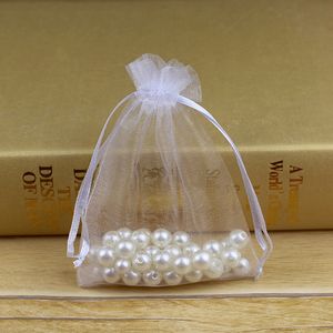 100ピース10x15cmオーガンザバッグジュエリードローストリングギフトラップホワイト結婚式の好意梱包クリスマスパーティー袋（3.9x5.9インチ）マルチカラーピンクブラックブルー