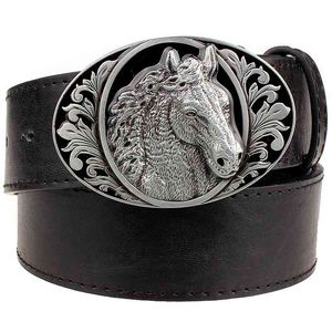Wholesale rock horse for sale - Group buy 2021 low price Fashion horse pattern animal s cowboy men s jeans belt punk rock style accessories