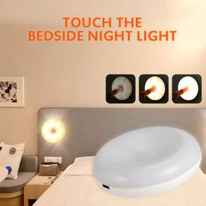 Vägglampa 3/5 / 10pcs Touch Night Light Bedside DIY Sensor Control for Kitchen Hallway Closet Cabinet Dropship