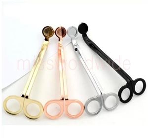 Stainless Steel Snuffers Candle Wick Trimmer Rose Gold Scissors Cutter Wick Oil Lamp Trim scissor Wholesale MDC13 on Sale