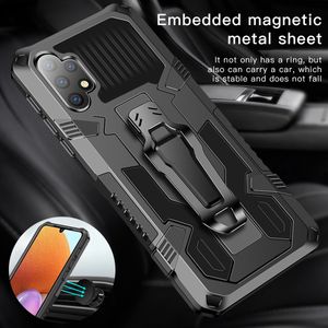 Armor Shockproof Cases For Samsung Galaxy A32 4G 5G Belt Clip Shell TPU Bumper Hard PC Stand Bracket Back Cover Coque Fundas Capa