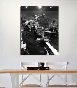 Wholesale materials painting for sale - Group buy Ray Charles Robinson Piano Poster Painting Print Home Decor Framed Or Unframed Photopaper Material