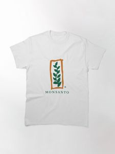 Homens camisetas logotipo Monsanto Engraçado camiseta Formal Primavera Autumn Fitness Designing Tee Streetwear