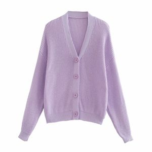 Kobiety dzianiny Sweter Sweter Kardigan Kobieta V Neck Kropla Rękaw Rękawy Casual Fashion Swetry Płaszcz 210521