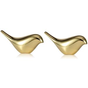 Objetos decorativos Figurinhas Dourado Requintado Estilo Moderno Home Decoração Pássaros Arte Metal Pássaro Decorações Esculturas e Estátuas Originalidade