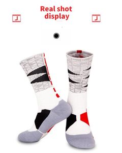 Många alternativ mjuka bekväma hälsosamma miljövänliga knä strumpor polyester bomull spandex sport förtjockad handduk andlig non slip vuxen basket socka