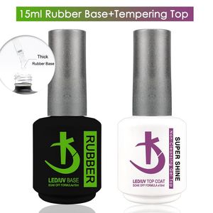 Wholesale top gel nail polish for sale - Group buy Gel Nail Polish Rubber Base And Top Coat ml Semipermanent Manicure Gellac Varnish Hybrid Uv Permanent Enamel