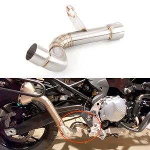 Motorcycle Escape Modificado Catalisador Eliminator Tubulação de Link Médio para BMW F750GS F850GS 2018-2021 Moça de Motocicleta Coletar tubo