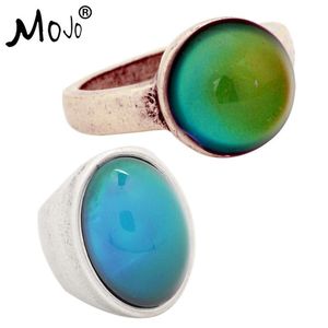 Wedding Rings Vintage Ring Set Of On Fingers Mood That Changes Color Strength For Women Men Jewelry