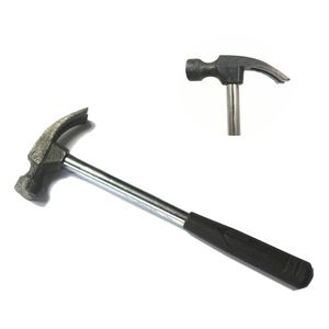 Mini Claw Hammer Multi Function Portable Hushållsverktyg Plasthandtag Seamless Nail Iron Hammers 18cm