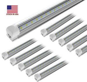 25 adet, led dükkan ışığı, 4ft 8ft 150 w 15000lm 6000 k, soğuk beyaz, u şekli, net kapak, yükseklik çıkışı, bağlantılı shoplights, t8 led tüp ışıkları