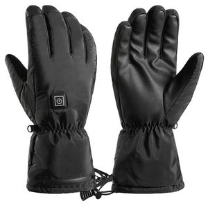 Five Fingers Gloves Winter Electric Heated Waterproof Windproof Cycling Warm Heating Battery Powered Gift#G3