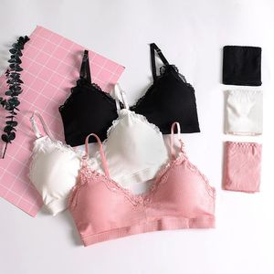 Bras Sets Lady Sexy Elegant Pink Bra And Panty Set Women Underwear Female Push Up Lingeries VS Brief Lingerie