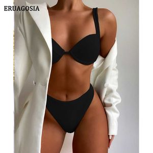 2021 Sexy Push Up Bikinis Swimsuit para Mulheres Swimwear Underwire Top Brasileiro Biquini Bikini Set Natação Banheira Terno Beachwear Y0820