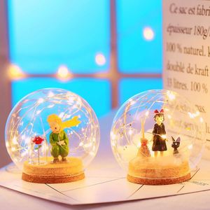Strängar tjej hjärta led ljus för rum dekoration kristall boll skrivbord lampor födelsedag närvarande sovrum barns presentlampa