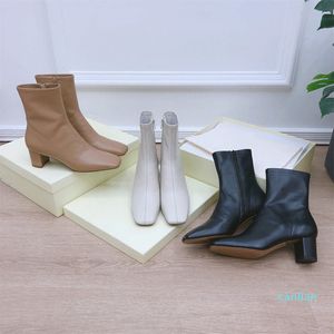 Wholesale vintage girl boots for sale - Group buy Genuine leather boots autumn Vintage French girls shoes thick heel short boots women s single boots trend