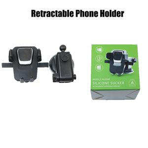 Newest Car Phone Holder Portable Using Retractable Stand Flexible Mount Silicone Suction Cup Automatic Lock Safe Protection Universal for Smartphones