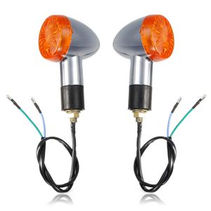 Wholesale universal motorcycle indicators for sale - Group buy Chrome Bullet Mini Universal Motorcycle Amber Turn Signal Lights Bulb Indicator