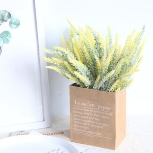 Dekorative Blumen Kränze Künstliche Pflanzen Gefälschter Lavendel Diy Vasen Home Hochzeit Dekor Scrapbooking Geschenke Box Seide