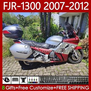 Metalik Kırmızı Vücut Kiti Yamaha FJR-1300 FJR1300A FJR 1300 A CC 2001-2012 Karosericilik 108No.98 FJR-1300A 2007 2008 2009 2010 2011 2012 FJR1300 07 08 09 10 11 12 OEM PERAKAL