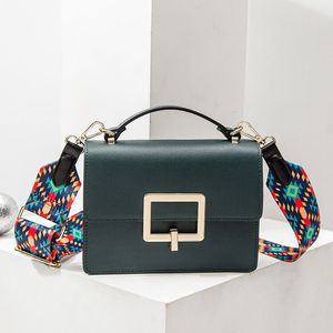 HBP Klasik Bayanlar Messenger Çanta Gerçek Deri Moda Küçük Flap Kare Çanta Çanta Eğlence Eğilim Tek Omuz Crossbody Çanta 19007-1