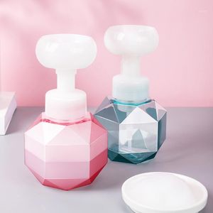 Dispenser di sapone liquido Contenitori di creatività ricaricabili a forma di fiore Contenitori Bolla Bottiglie per la lozione Detergente facciale Shampoo LS