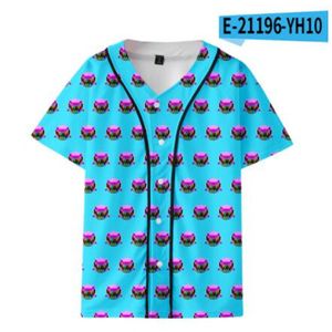 3d Baseball Jersey Män 2021 Mode Print Man T Shirts Kortärmad T-shirt Casual Base Ball Shirt Hip Hop Tops Tee 046