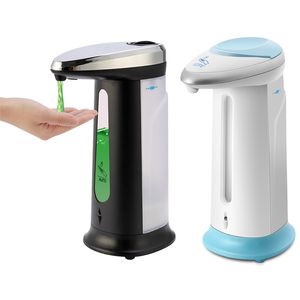 400ml Automatisk flytande tvål Dispenser Shampoo Dispenser Smart Sensor Touchless Dispenser för kök Badrum Tillbehör Set 211130