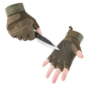 Combat Fingerless Military Gloves Police Mountaineering Sports Fitness Protection Army Fan Outdoor Cycling Glloves