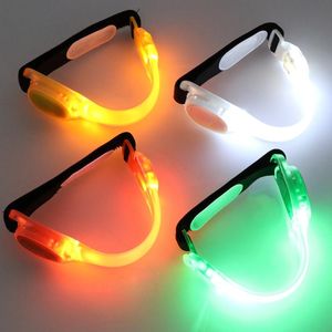 Wholesale warn led for sale - Group buy Elbow Knee Pads Night Cycling Running LED Armband Light Safety Warn Reflective Belt Arm Strap Drop