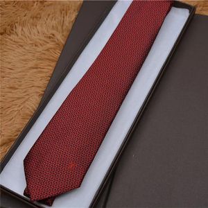 2023 Wholesale New style New silk tie classic tie brand men's casual ties gift box packaging Letter printed designer fashion tie