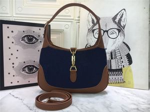 2021 Fashion Shoulder Women denim Crossbody Handbags Lady Real Leather Purses Designer Purse Female Messenger Bag