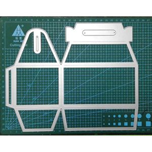 Enorme 210 * 230mm 3D Box Frame Metallo Taglio Muore Stencil Per DIY Scrapbooking Decorazione Goffratura Fornitore Craft Die Cut 210702