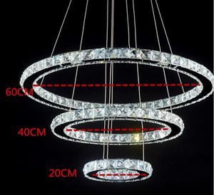 Lâmpada de cristal de cristal luxuosa dos candelabros K9 lâmpada conduzida com a sala de jantar ajustável da luz de aço inoxidável