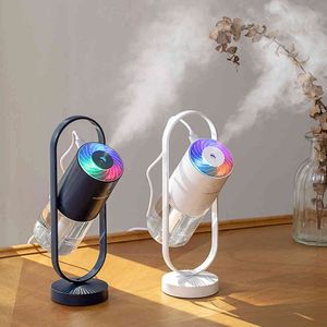 Humidificador de sombra mágica de 200ML, lámpara de proyector en aerosol de 360 grados, máquina de niebla ultrasónica, difusor de Aroma, Humidificador USB