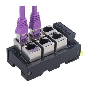 Smart Home Control Industrial Ethernet Hub RJ45 Transfer Port 8pin Wiring Terminal Crystal Head Block Adapter Board