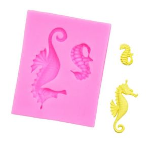 Silikonowe formy Seahorse Cake Kremówka Mold Narzędzia Dekorowanie Ciasto Kształtowanie Formy Czekoladowe DIY Kuchnia Pieczenie Pieczenia Pieczenia SN4247