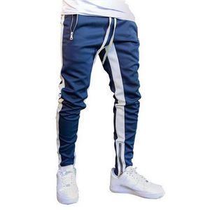 Isinbobo mode streetwear sweatpants joggare Causal Sportswear Zippper Byxor Casual Mäns Hip Hop Sweatpants Trousers2 211119