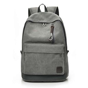 DIDA BEAR Women Men Canvas Backpacks Large School Bags For Teenager Boys Girls Travel Laptop Backbag Mochila Rucksack Grey 210929