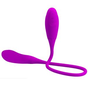 Dubbel huvud vibrerande ägg fitta vibrator vaginal massager sexuell maskin vuxen sex produkt för kvinna och par anal butt plug