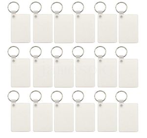 Sublimation Key Chain Heat Transfer Printing MDF Blank Pendant DIY Print picture Keyring Birthday Party Gift DB624