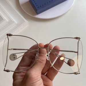 Projektant G 0252S okulary przeciwsłoneczne moda zakupy plaża kobiety okulary kobiece metalowa rama tekstura super dobra świątynia mozaika perła UV400 pasek ochronny box