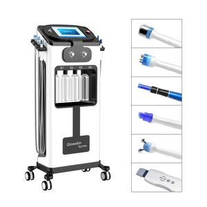 Salon use oxygen jet aqua peel machine microdermebrasion skin rejuvenation cryo facial and eye lifting beauty tools