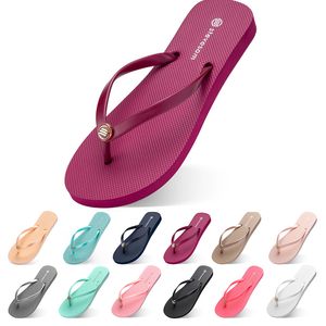 Flip Four Shoes Slippers الشاطئ تتخبط النساء الأخضر الصفراء البرتقالية البحرية البول الأبيض الوردي البني الصيفي سبورت أحذية رياضية الحذاء 35-3 36