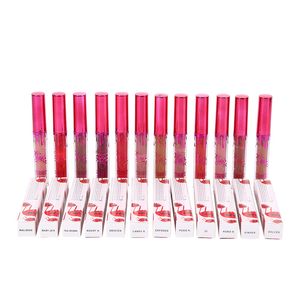 Wholesale valentine lip resale online - Lips Makeup Gold Lip Gloss Colors Birthday Limited Edition Holiday Matte Liquid Lipstick Valentine Lipgloss DHL shipping