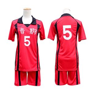 Kostiumy Haikyuu !! Nekoma High School Cosplay Costume No 1 Tetsurou Kuroo No 5 Kenma Kozume Cosplay Jersey Sports Wear Uniform Rozmiar S-XXL