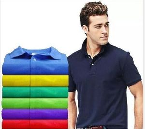 Summer Brand Big Small Horse Coccodrillo Ricamo Mens Polo Moda Polo Camicia Uomo High Street Casual Top Tee T-shirt da uomo c3