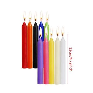Wholesale unscented candles for sale - Group buy Candles F2TE piece Taper Candles Unscented Assorted Colors Mini For Casting Chime