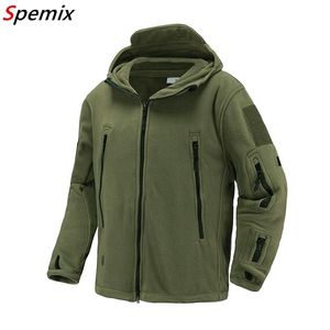 US UK Militär Fleece Tactical Jacket Män Termal Varm Hooded Coat Outdoors Pro Softshell Hike Outerwear Army Jackets 220301